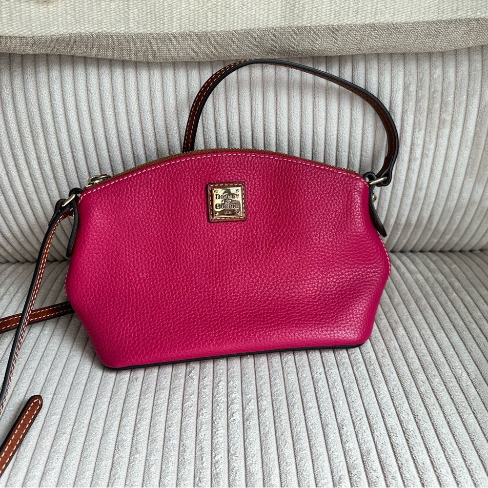 Dooney & Bourke hot Pink Leather Crossbody Bag
